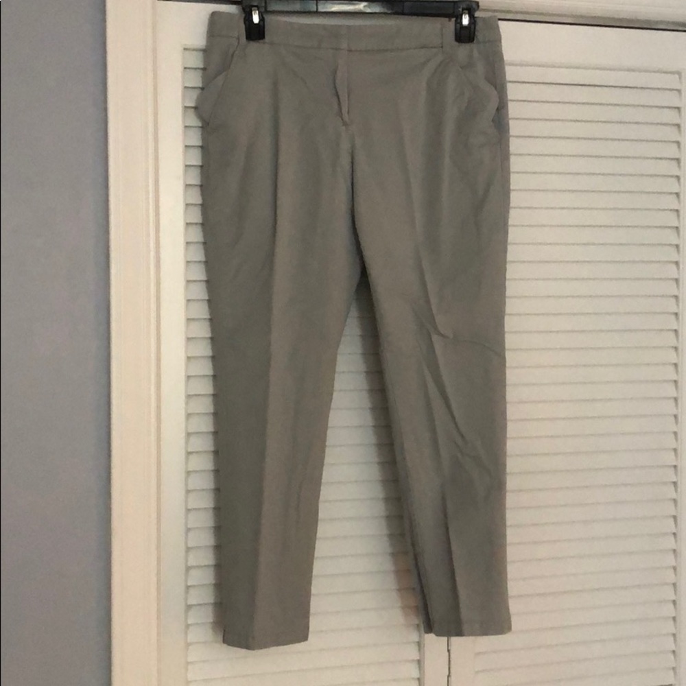 Grey ankle pants